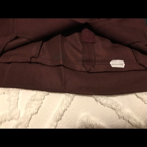 COS Burgundy Jersey with Drape Detail Blouse - Picture 10 of 11